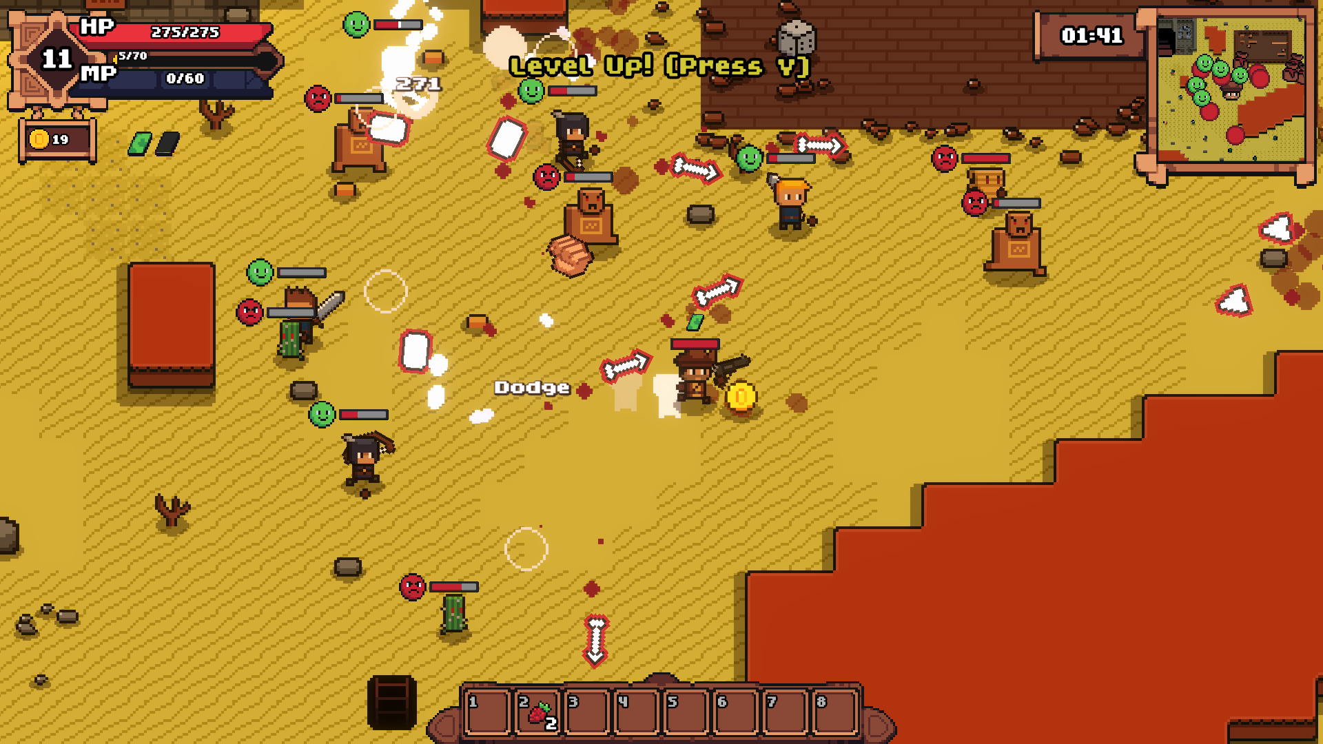 screenshot of the desert world